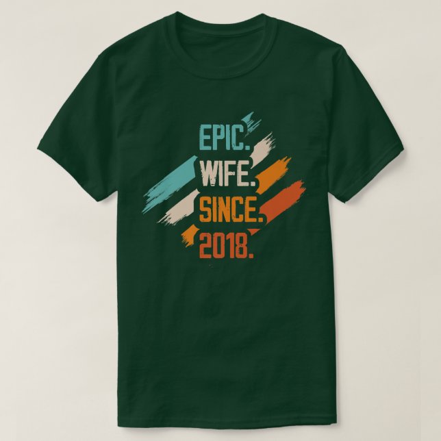 Camiseta Esposa Epic Desde O Relati De Casal Da Família De  (Frente do Design)