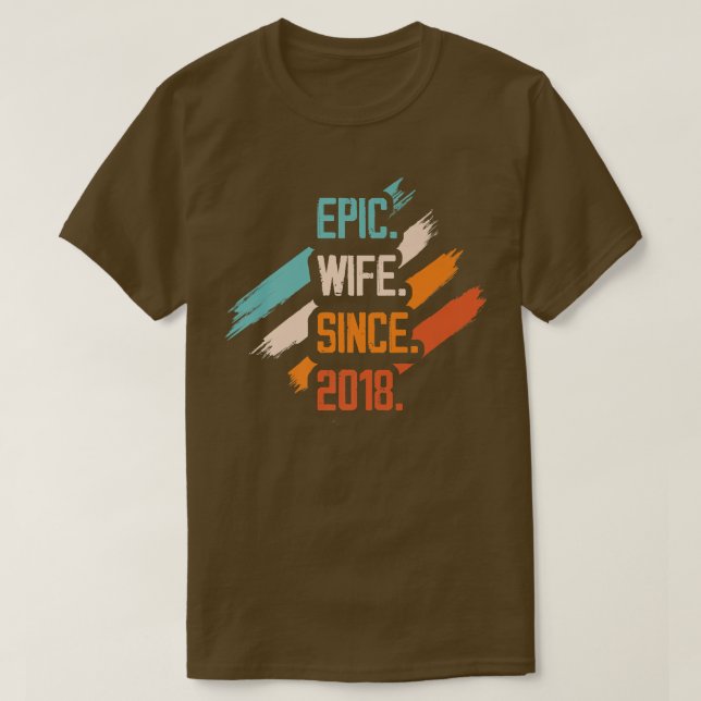 Camiseta Esposa Epic Desde O Relati De Casal Da Família De  (Frente do Design)