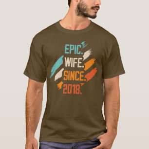 Camiseta Esposa Epic Desde O Relati De Casal Da Família De