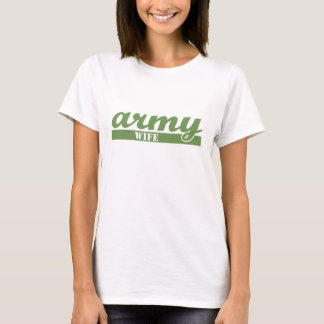 Camiseta Esposa escolar do exército