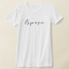 Camiseta Esposa (Esposa) Simples, Elegante