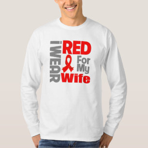 Camiseta Esposa - eu visto a fita vermelha