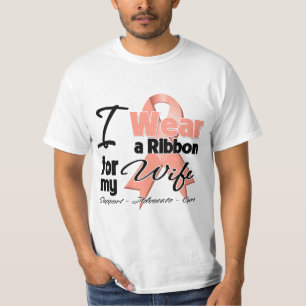Camiseta Esposa - fita uterina do cancer