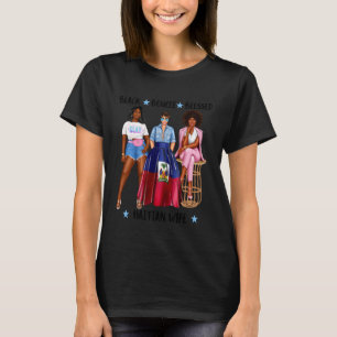 Camiseta Esposa Haitiana Do Haiti Cônjuge Patriota Mulher P