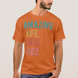 Camiseta Esposa Incrível Desde o Aniversário de Casamento d
