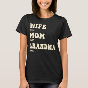Camiseta Esposa Mãe Avó Personalizada Anos Personalizada Pe