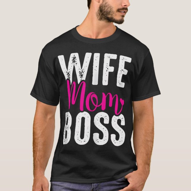 Camiseta Esposa Mãe Chefe (Frente)