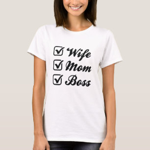 Camiseta Esposa Mãe Chefe