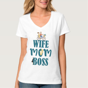 Camiseta Esposa Mãe Chefe