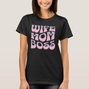 Camiseta Esposa Mãe Chefe Bonito Dia das Mães Presente Mães