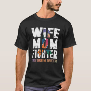 Camiseta Esposa Mãe Combatendo Síndrome de Lynch Sensibiliz