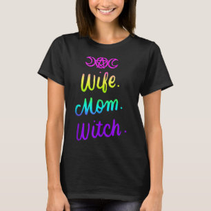 Camiseta Esposa Mãe Dia de as Bruxas engraçado De Bruxas Pr