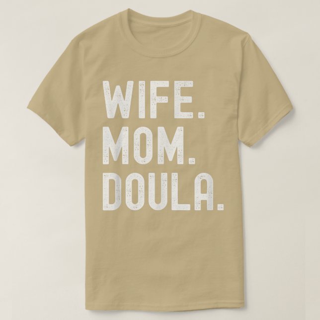 Camiseta Esposa Mãe Doula T-Shirt (Frente do Design)