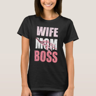 Camiseta Esposa Mãe Família Chefe Mulheres Cereja Florença 
