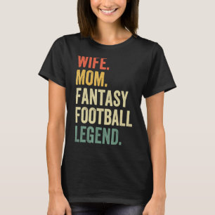 Camiseta Esposa Mãe Fantasia Legenda de Futebol Mãe