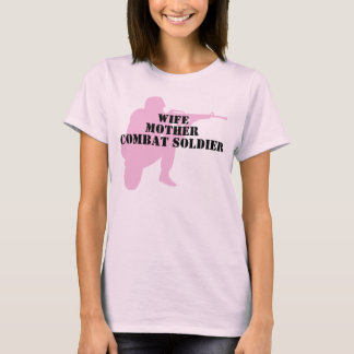 Camiseta Esposa, Mãe, Soldado de Combate