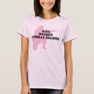 Camiseta Esposa, mãe, soldado do combate