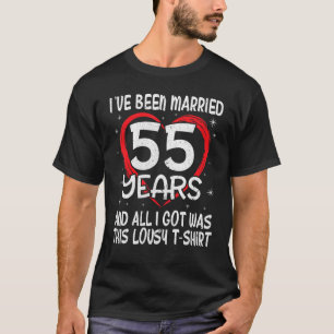 Camiseta Esposa Marido, Casei-Me 55 Anos.