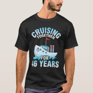 Camiseta Esposa Marido Cruzando Juntos Casou-Se Para