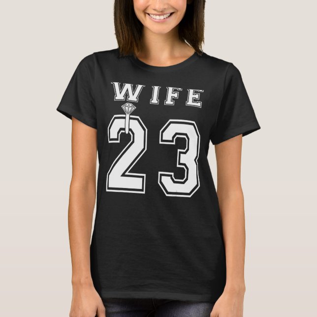 Camiseta Esposa Marido Matching 2023 Festa de noivado Honey (Frente)