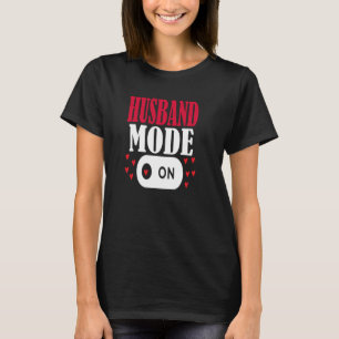 Camiseta Esposa Marido Modo de Amor No Casal Aniversário Va