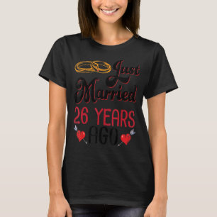 Camiseta Esposa Marido Recem casados 26 Anos Atrás Casament
