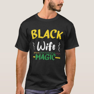 Camiseta Esposa Negra Mágica Histórico Mês