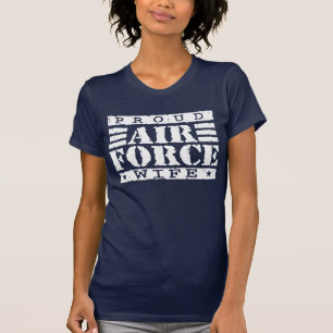 Camiseta Esposa orgulhosa da força aérea