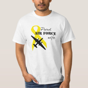 Camiseta Esposa orgulhosa da força aérea