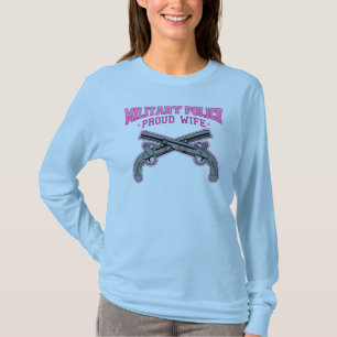 Camiseta Esposa orgulhosa da polícia militar