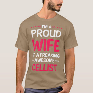 Camiseta Esposa Orgulhosa De Louca CELLIST