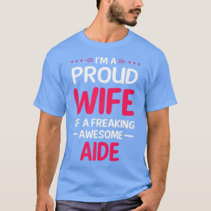 Camiseta Esposa Orgulhosa De Maldita Awincrível AIDE Premiu