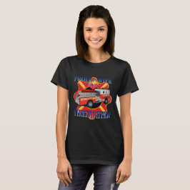 Camiseta Esposa Orgulhosa De Um Bombeiro