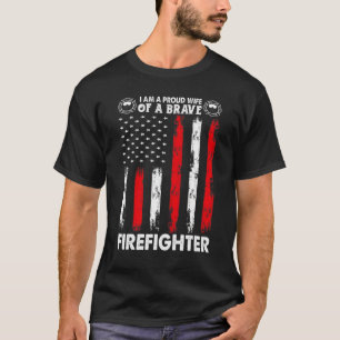 Camiseta Esposa Orgulhosa de um Bombeiro