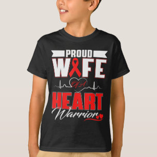 Camiseta Esposa Orgulhosa De Um Guerreiro do Coração Consci