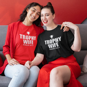 Camiseta Esposa personalizada do troféu