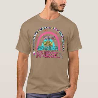 Camiseta Esposa Rd Mãe Avó Enfermeira Dia de as mães Enferm