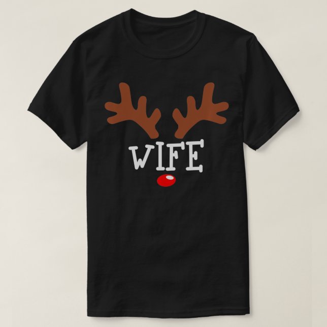 Camiseta Esposa Rebelde de Natal - Casal Engraçado Matchi (Frente do Design)
