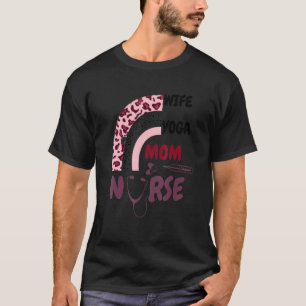 Camiseta Esposa Yoga Mãe Enfermeira Dia de as mães Enfermei