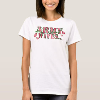 Camiseta Esposas do exército - personalizadas