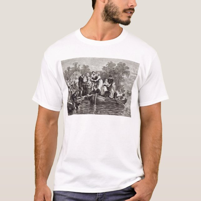 Camiseta Esposas para os colonos em Jamestown (Frente)