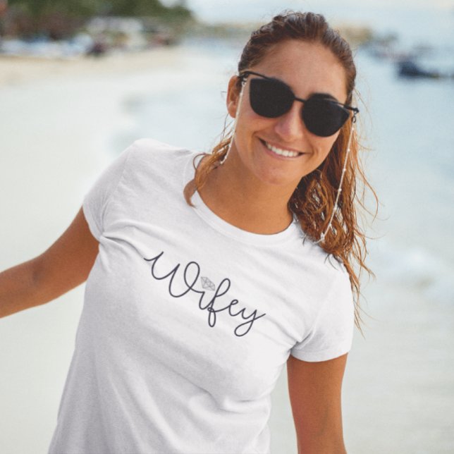 Camiseta Esposinha com Diamante / Lua de Mel da Noiva Despe (Criador carregado)