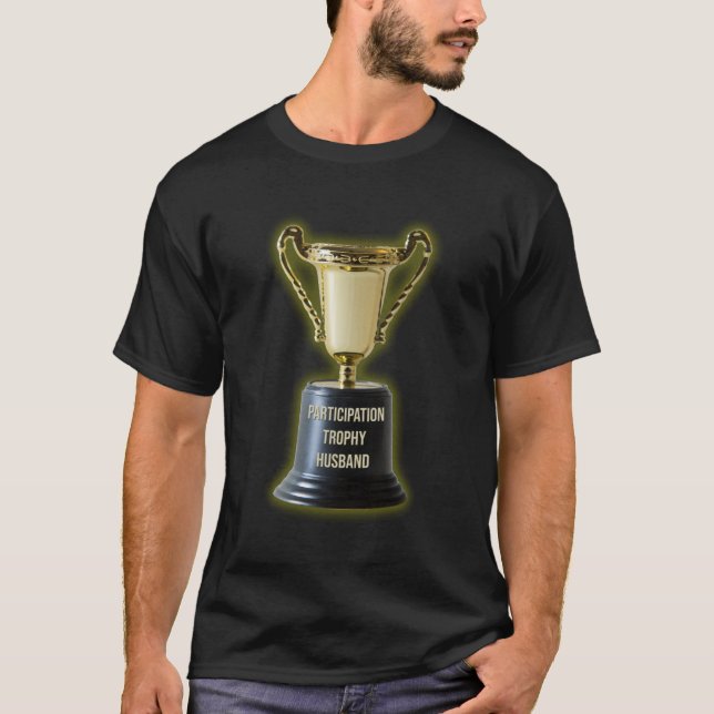 Camiseta Esposo do troféu de participação engraçado (Frente)