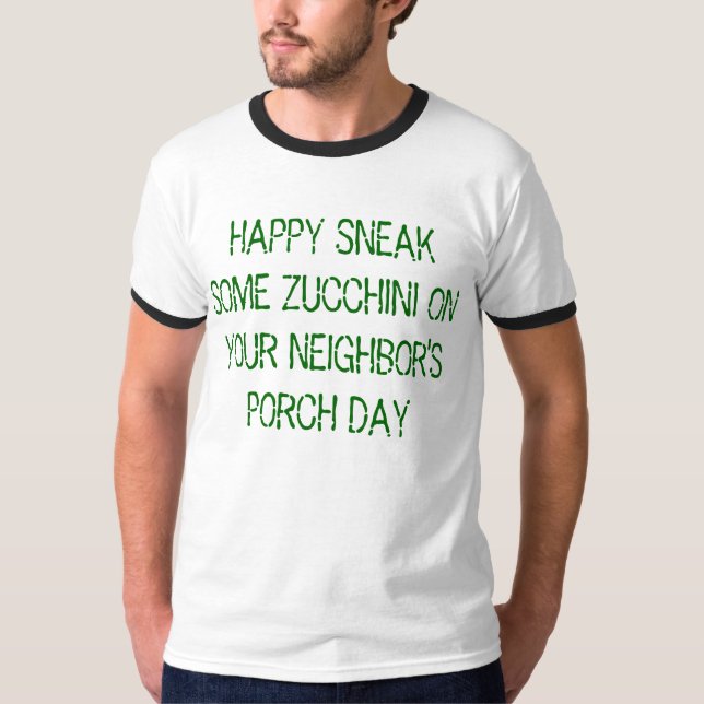 Camiseta espreitadela algum abobrinha no dia do patamar do (Frente)