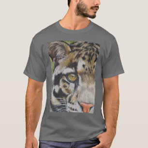 Camiseta Espreitando o leopardo nublado