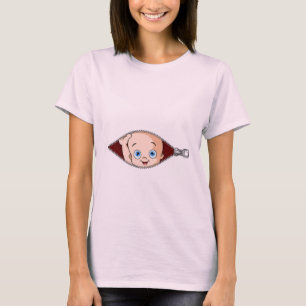 Camiseta Espreitar Eyed azul do bebê