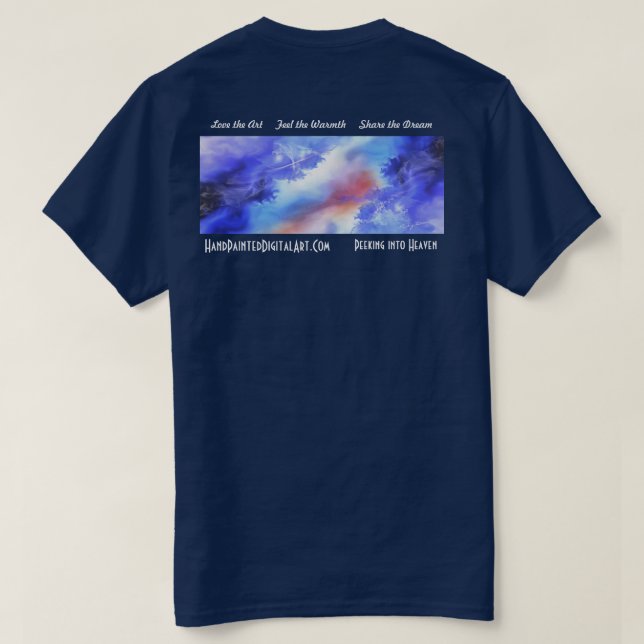 Camiseta Espreitar no céu (Verso do Design)