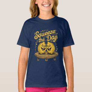 Camiseta “Esprema o Dia” Motivação de Limão