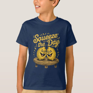 Camiseta  “Esprema o Dia” Motivação de Limão