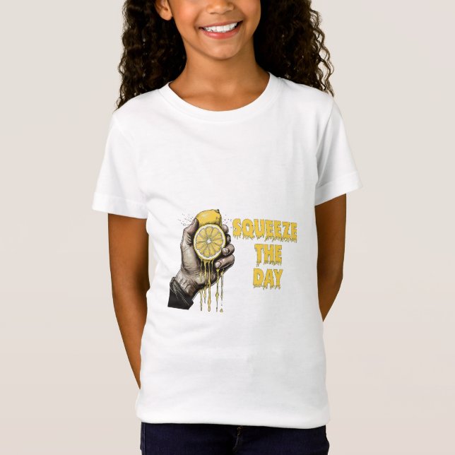 Camiseta Esprema O Limão Do Dia Pun (Frente)